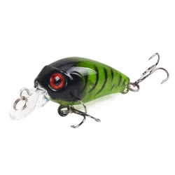 Señuelo de Pesca Minnow realista, anzuelos de Pesca de 4cm y 3,5g, Wobblers de plástico duro Artificial, aparejos de Pesca Crankbait, 1 ud.