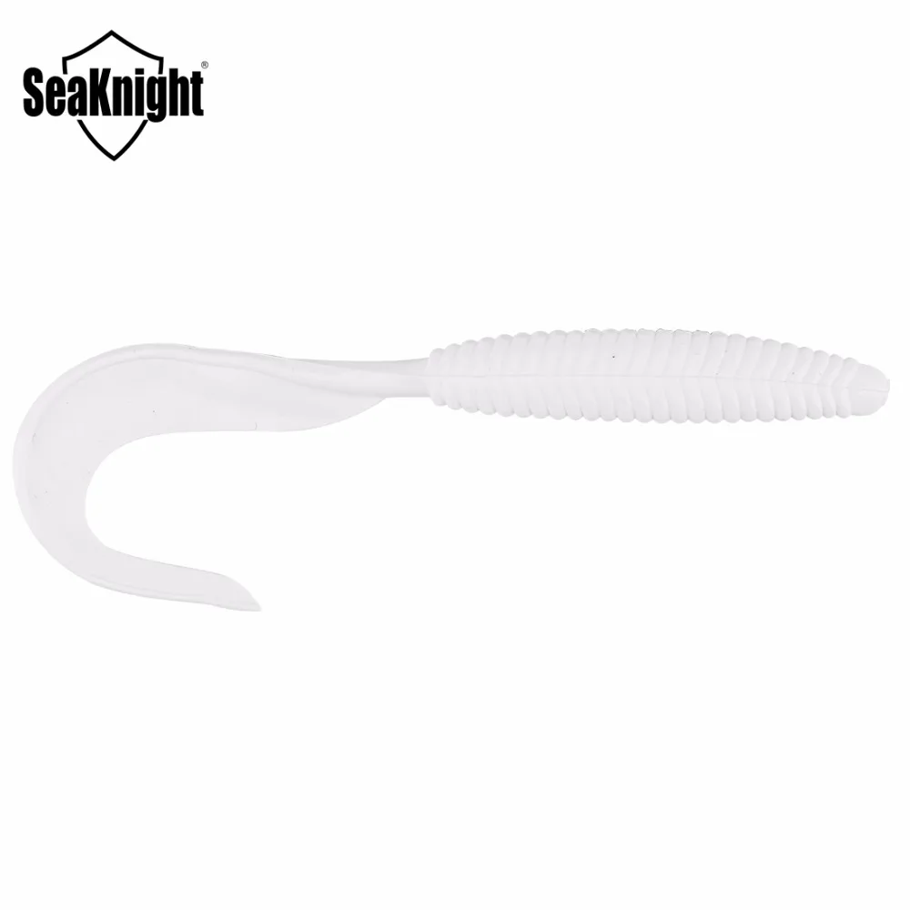 SeaKnight-señuelo de pesca SL014, 7g, 127mm, 13cm, 6 uds., señuelo falso, señuelos de silicona, gusano de cola larga individual, pesca en agua salada/agua dulce - imagen 5