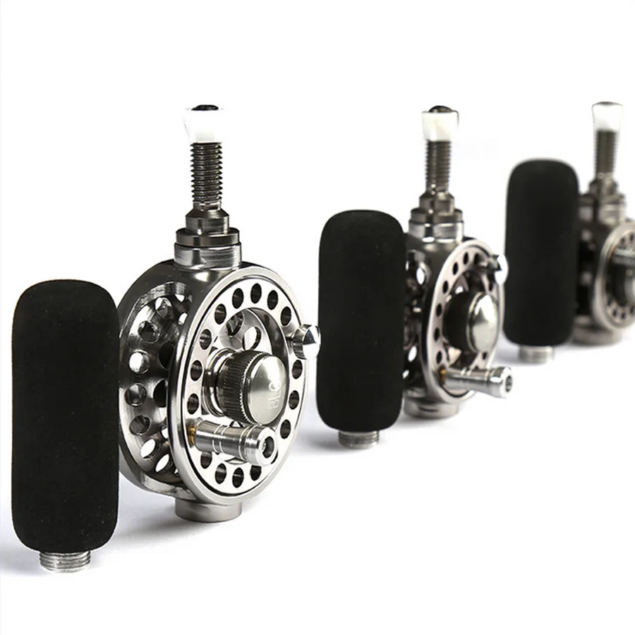 Aparejos de pesca de carpa completamente de Metal superduro, carrete de caña hueca BLG4000 5000 6000, herramienta de poste, carretes de mango de agua salada, ruedas giratorias T4 - imagen 2