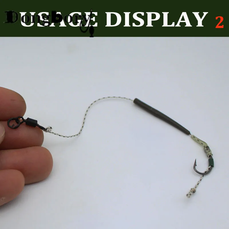 Anillo flexible giratorio de cambio rápido para carpa, accesorios de aparejos de Terminal de carpa, Q, enlaces de Clip, 20 Uds. - imagen 5