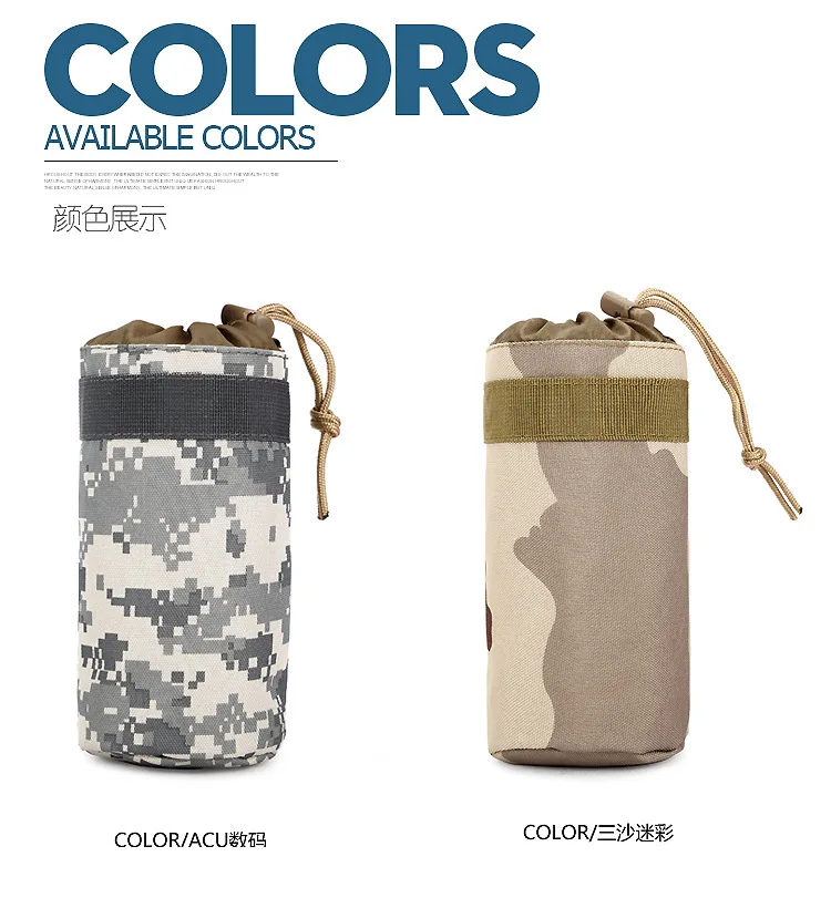 Bolsas para botellas de agua y bebidas, riñonera para deportes al aire libre, funda para hervidor colgante, 1 unidad - imagen 3