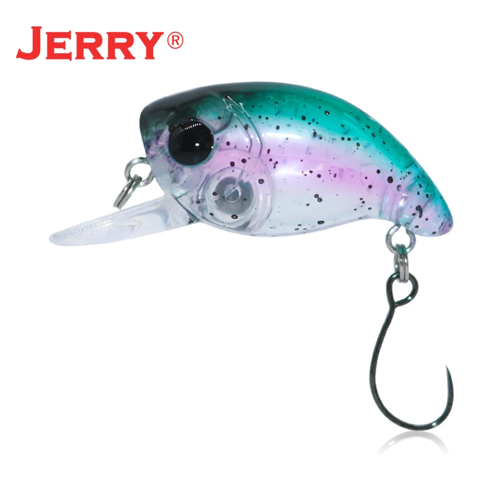 Jerry Tiptoe 2,4g 3cm señuelo de Pesca oscilante Crankbait cebo duro flotante Micro señuelo giratorio aparejos de Pesca ultraligeros - imagen 5