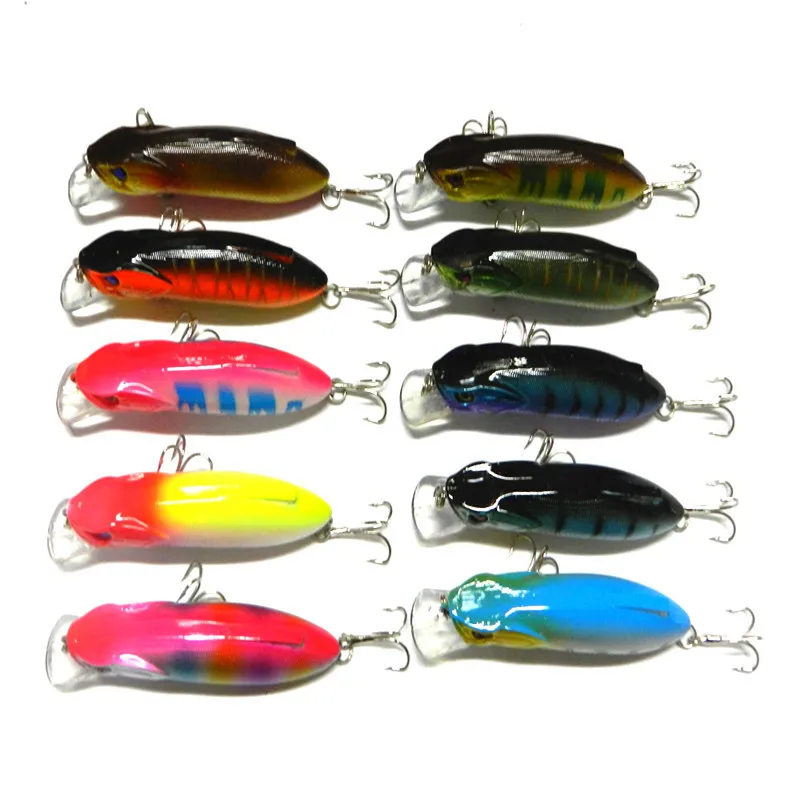 Señuelo de pesca Minnow 8cm 15g señuelos duros artificiales cebo lubina pez negro cebos de cabeza de serpiente 1 pieza VENTA - imagen 2