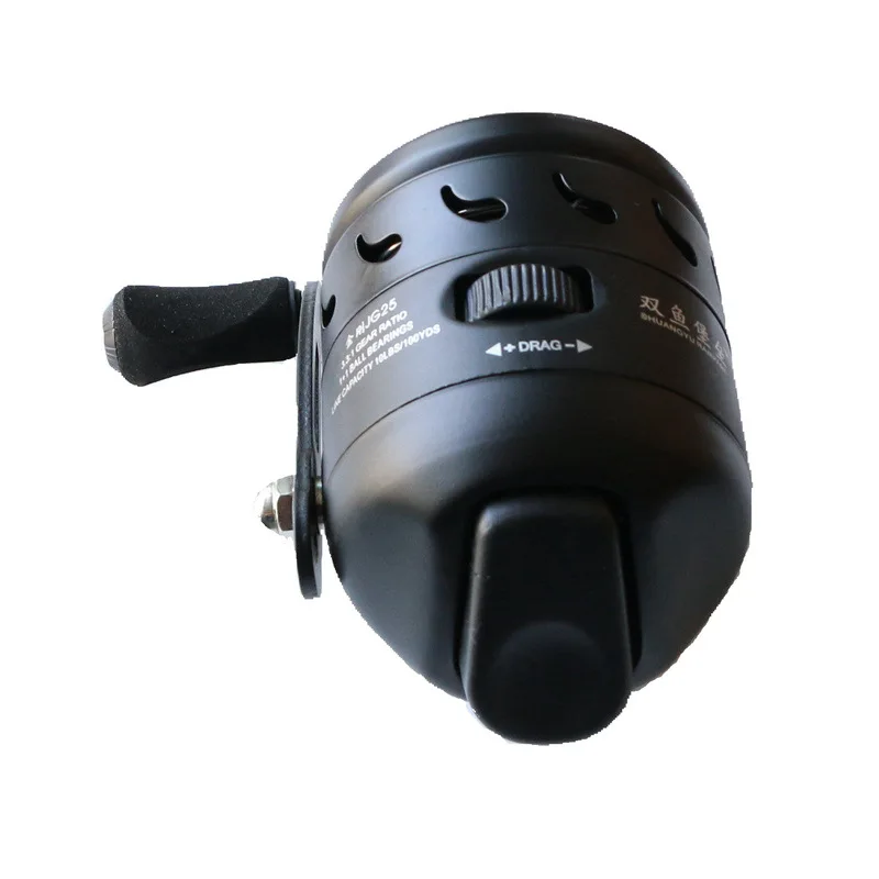 Spincast-carrete de pesca JG25, tirachinas, tiro de pescado, carrete de Metal con línea de nailon 5 #, 40M - imagen 2