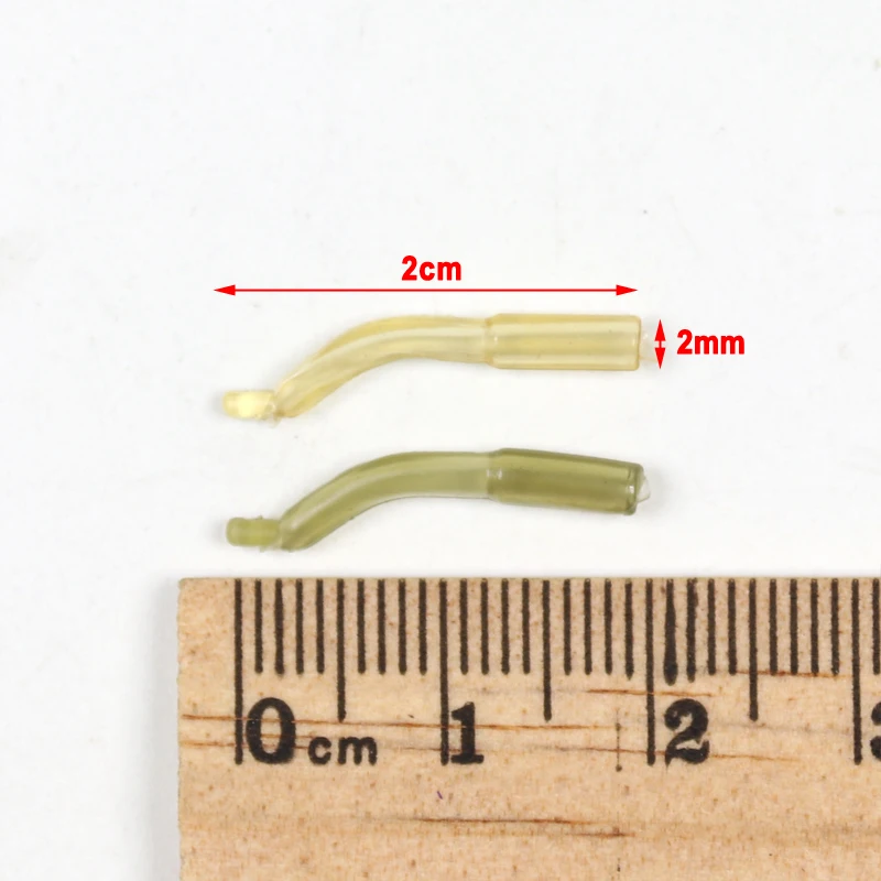 Bimoo-accesorios de pesca de carpa, 10 piezas, gancho de goma, línea de manga, alineador, Terminal de Color camuflaje, aparejos de pesca, aparejo giratorio - imagen 2