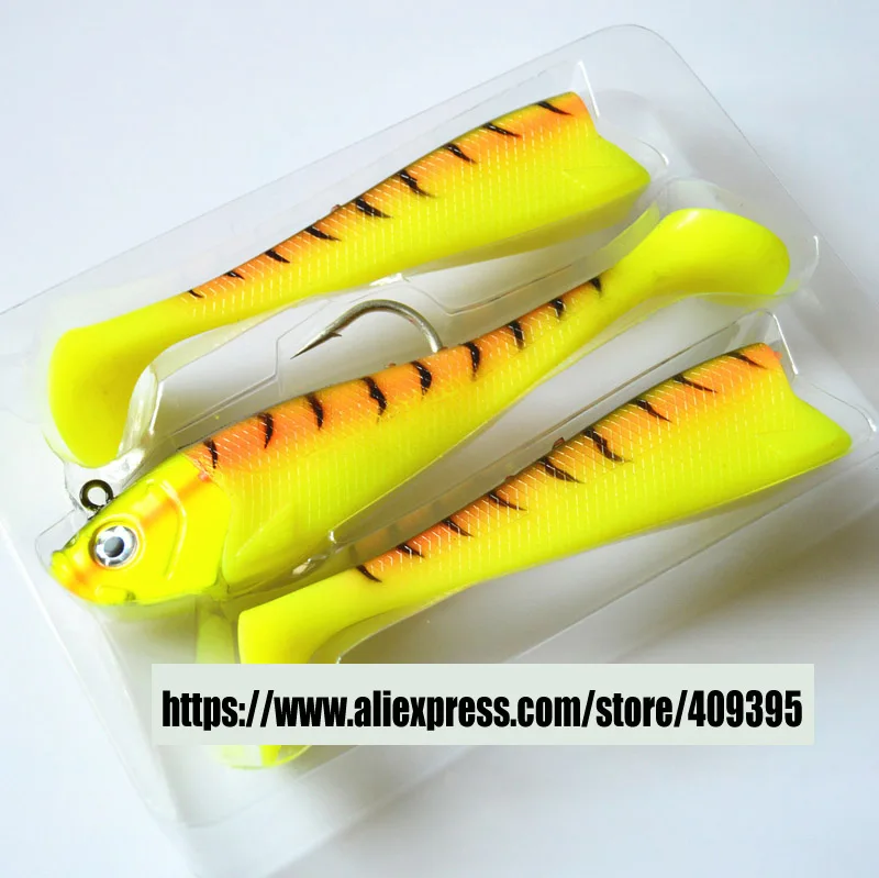 Señuelo de pesca de juego pesado, Jig Head, Soft Boby Lure, Jigging, Boat, 18,5 cm, 330g, 1 paquete - imagen 2