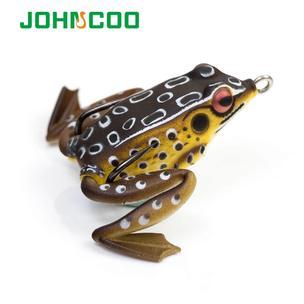 JOHNCOO-señuelo de pesca Artificial, cebo de rana suave de 50mm y 11g, de plástico suave, cabeza de serpiente - imagen 2