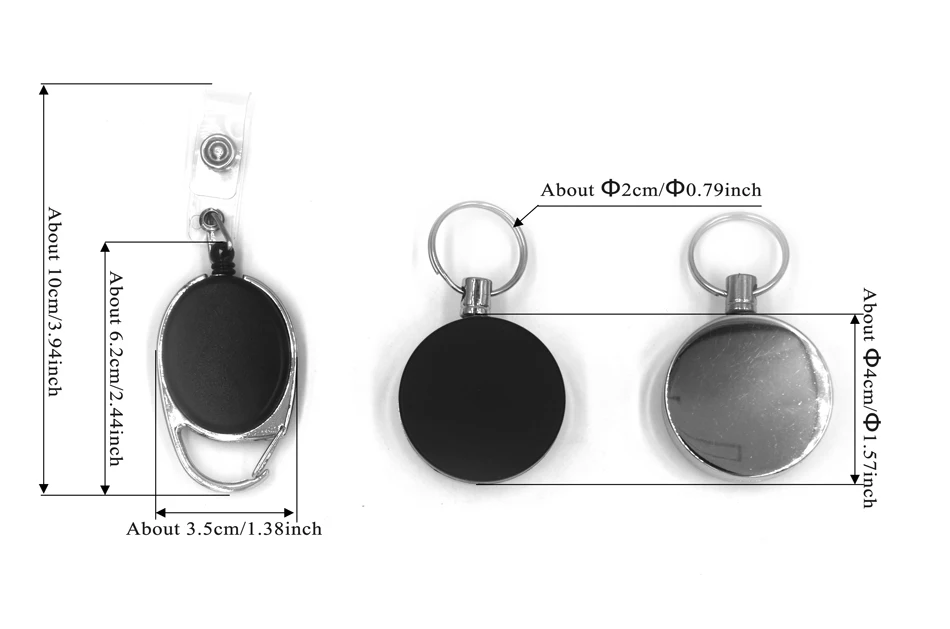 MNFT 1 Uds Retractor Zinger llavero retráctil llaves carrete insignia titular carretes Clip equipo de pesca accesorios de aparejos - imagen 2