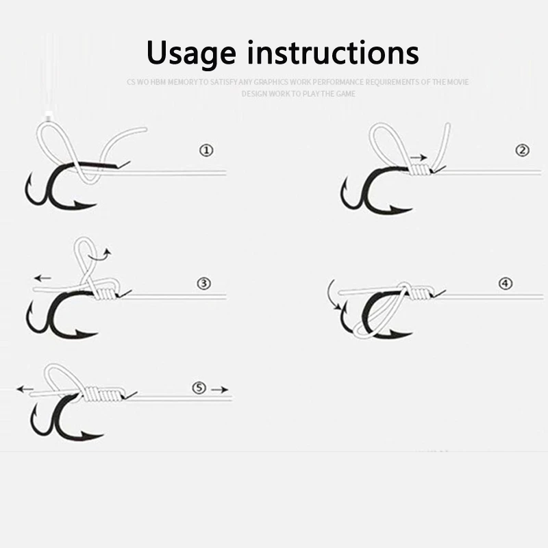 Anzuelo de pesca de lucha afilado con púas, aparejo de pesca de acero de alto carbono, dos puntas de resistencia, 5 #7 #8 #9 #10 #11 # - imagen 3