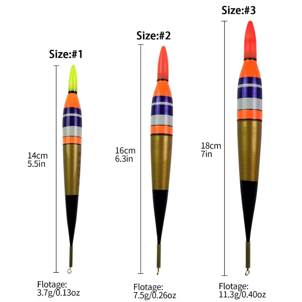 1 pieza LED flotador de pesca electrónico Balsa madera luminosa flotador de pesca Bobber agua dulce agua salada Led Bobber para pesca nocturna - imagen 3