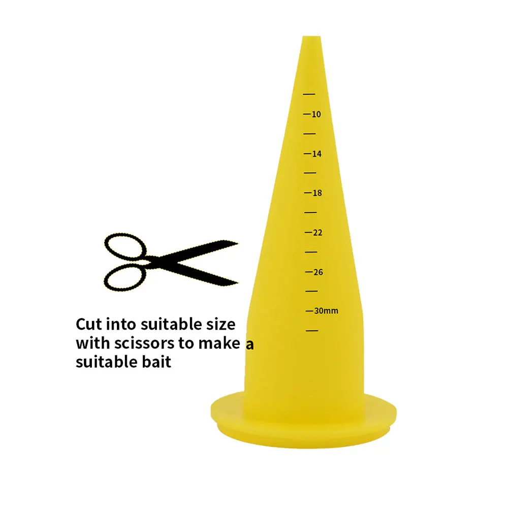 Pistola boilie de aluminio para fabricación de cebo de pesca de carpa, con 3 boquillas de repuesto de piezas, pistola de Pegamento de silicona - imagen 4