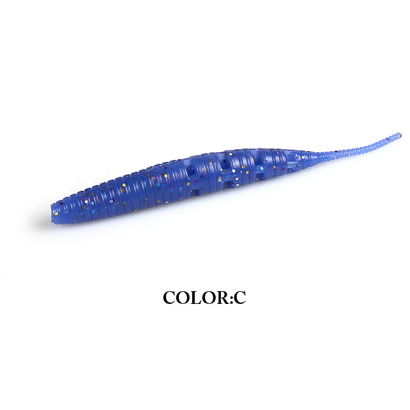 2019 Pesca supercontinente suave 9 CM/10 Uds señuelos de gusano cebo de Pesca en hielo suave Polaris hundimiento señuelo Pesca aparejos de Pesca baratos - imagen 4