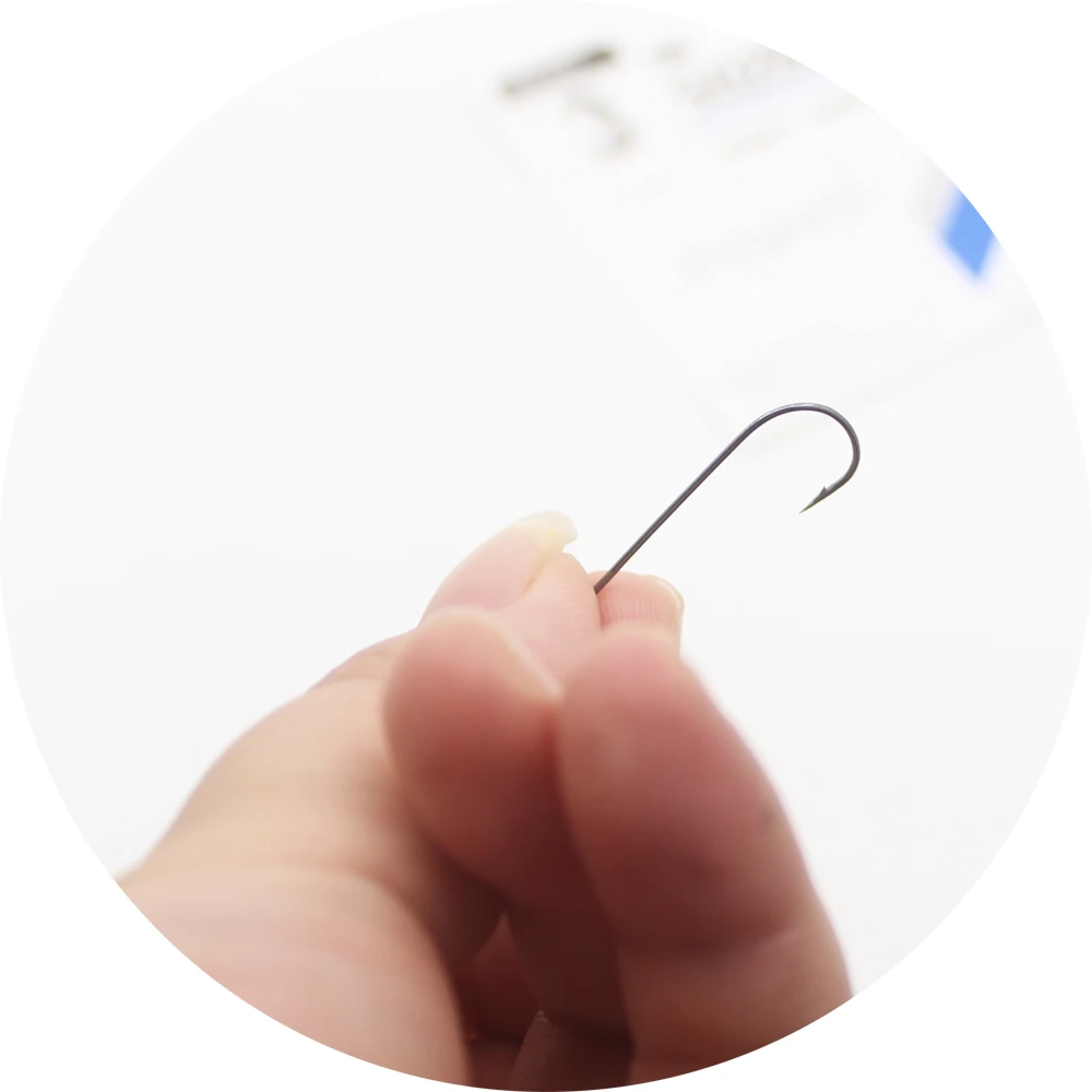 Anzuelo de pesca de caña Extra larga, gancho de acero inoxidable, blanco, grande, 10 piezas, fácil de atrapar, 50286 - imagen 4