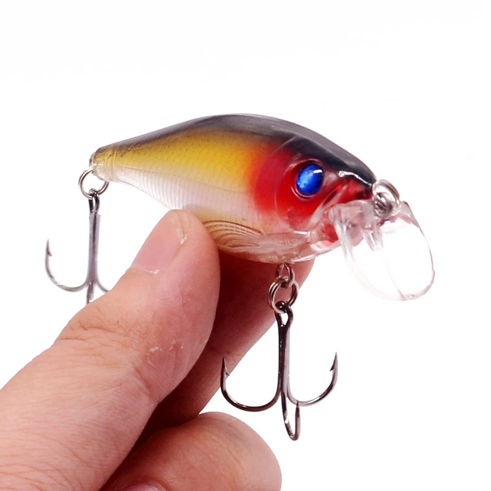 Señuelo de Pesca de pececillos, anzuelos triples de 8,5 cm, 12,9g, Swimbait Crankbait, cebo duro Artificial, aparejos de Pesca de plástico, 1 unidad - imagen 3