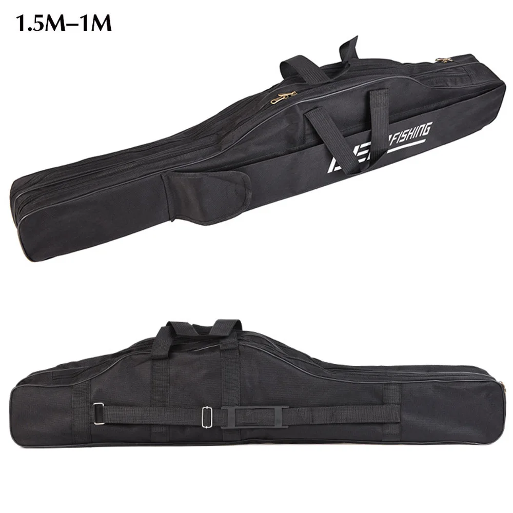 Bolsa de pesca multifunción portátil, lona de 100/150CM, caña de pescar, 2 capas - imagen 4