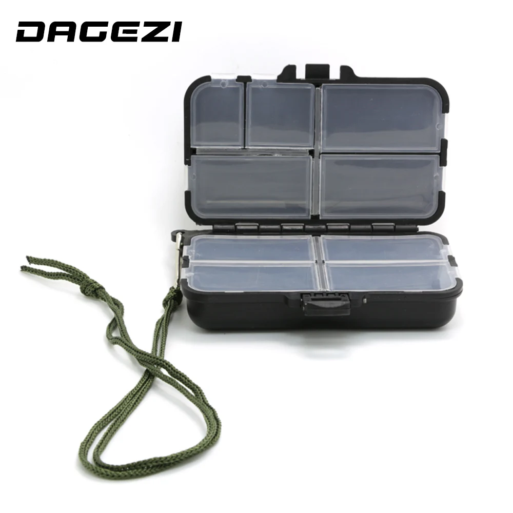 DAGEZI-caja de aparejos de pesca grande, accesorios de pesca con mosca, Popper, 9 compartimentos, ajustable - imagen 4