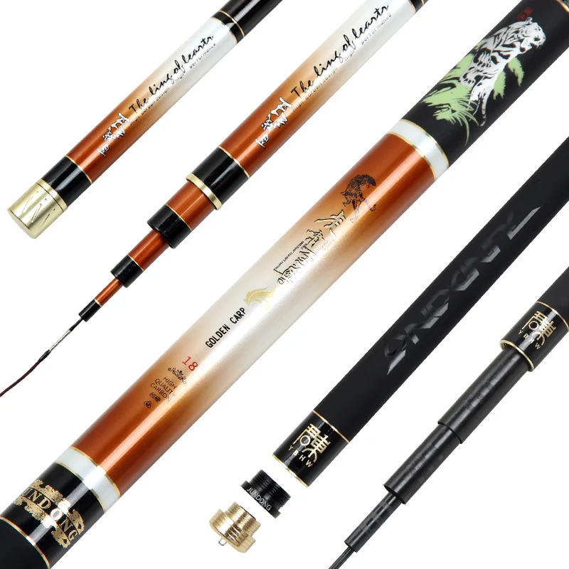 Caña de pescar de alto carbono, equipo de pesca ultraligero de mano, 3,6/4,5/5,4/6,3/7,2 M - imagen 2