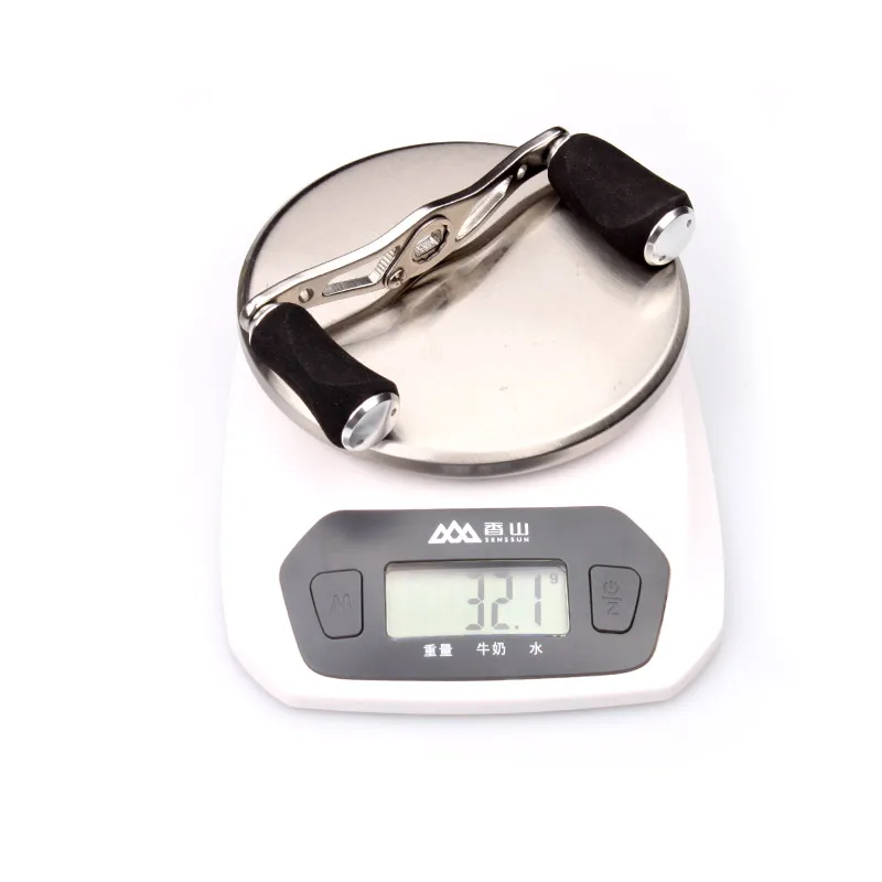 KAWA-mango de aluminio de aleación, perilla EVA para aparejos de pesca de carrete de fundición de cebo, mango de carrete, agujero de 8x5mm para carrete A y D - imagen 3