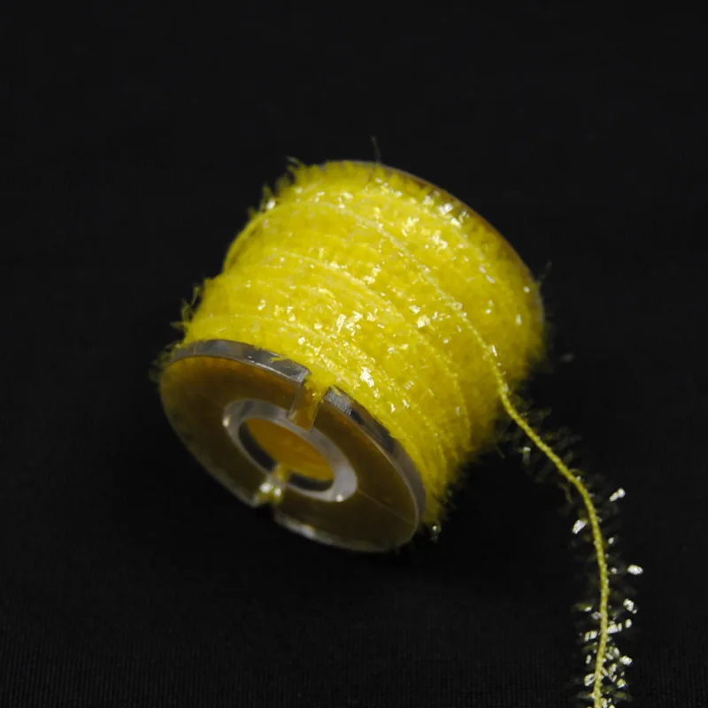 Oropel de hielo de chenilla, Material corporal para serpentina, Jigs de hielo, ninfa, intermitente de cristal, 6mm de ancho, varios colores, 8 carretes - imagen 5