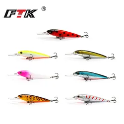 FTK Señuelo Minnow duro para lubina y lucios – anzuelos triples