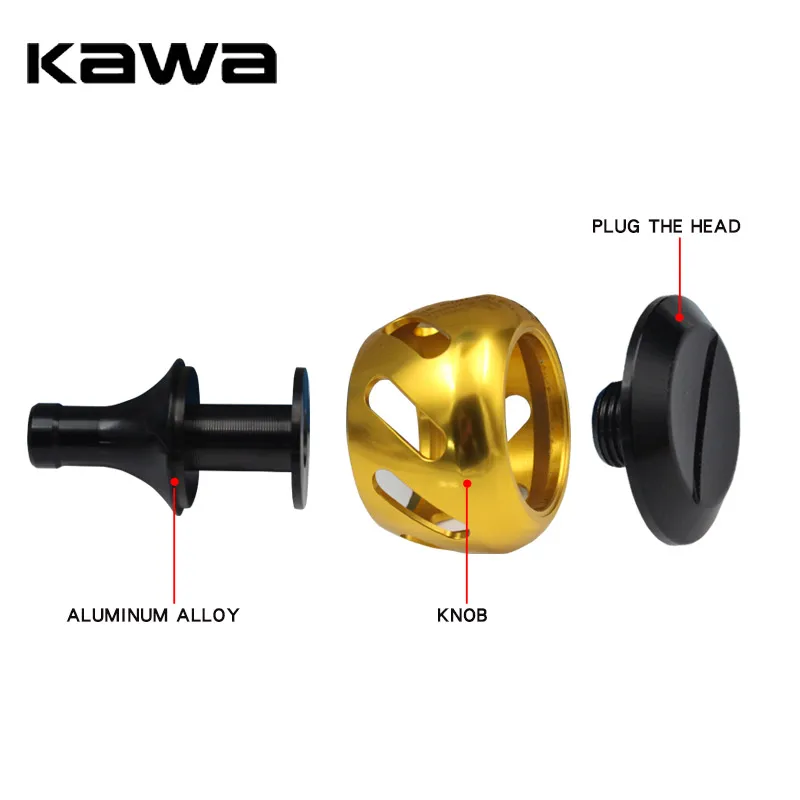 Kawa perilla de mango de pesca, aleación de aluminio, diámetro de 39mm, accesorio de carrete de pesca, traje para carrete S y D, gran oferta - imagen 5