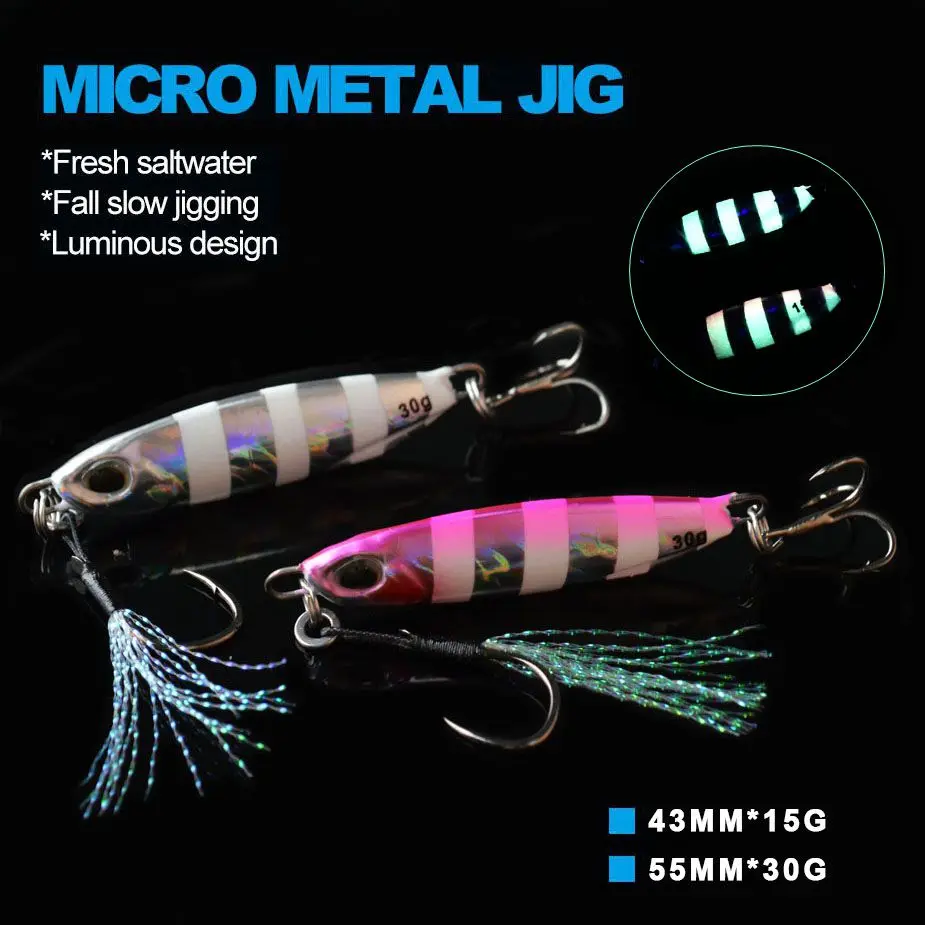 Señuelo jig metálico caída lenta lubina mar pesca lanzamiento - imagen 4