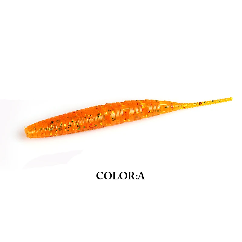 2019 Pesca supercontinente suave 9 CM/10 Uds señuelos de gusano cebo de Pesca en hielo suave Polaris hundimiento señuelo Pesca aparejos de Pesca baratos - imagen 2