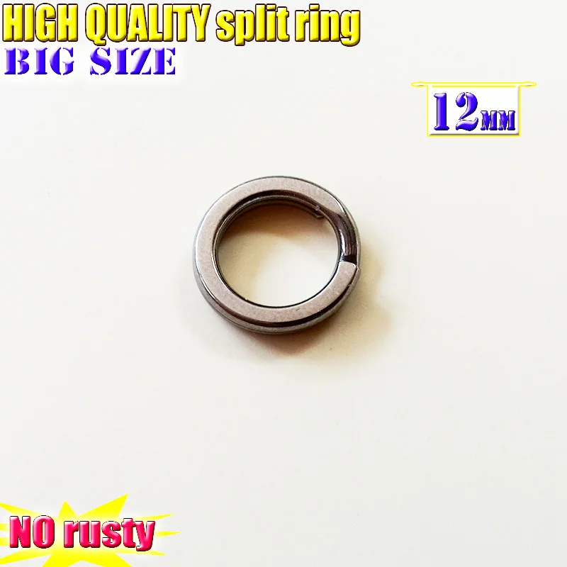 Anillos divididos de pesca de alta calidad, tecnología de pulido de acero inoxidable no oxidado, unids/lote 2023, novedad de 200 - imagen 5