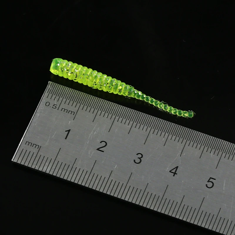 FSTK señuelo de pesca mini gusano suave camarones Jerkbait 50 Uds 0,3g 4cm Ocean Rock señuelo lubina suave olor a pescado Leurre Souple cebo suave - imagen 5