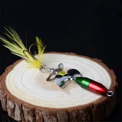 Spinner metal con pluma – Perfecto para truchas