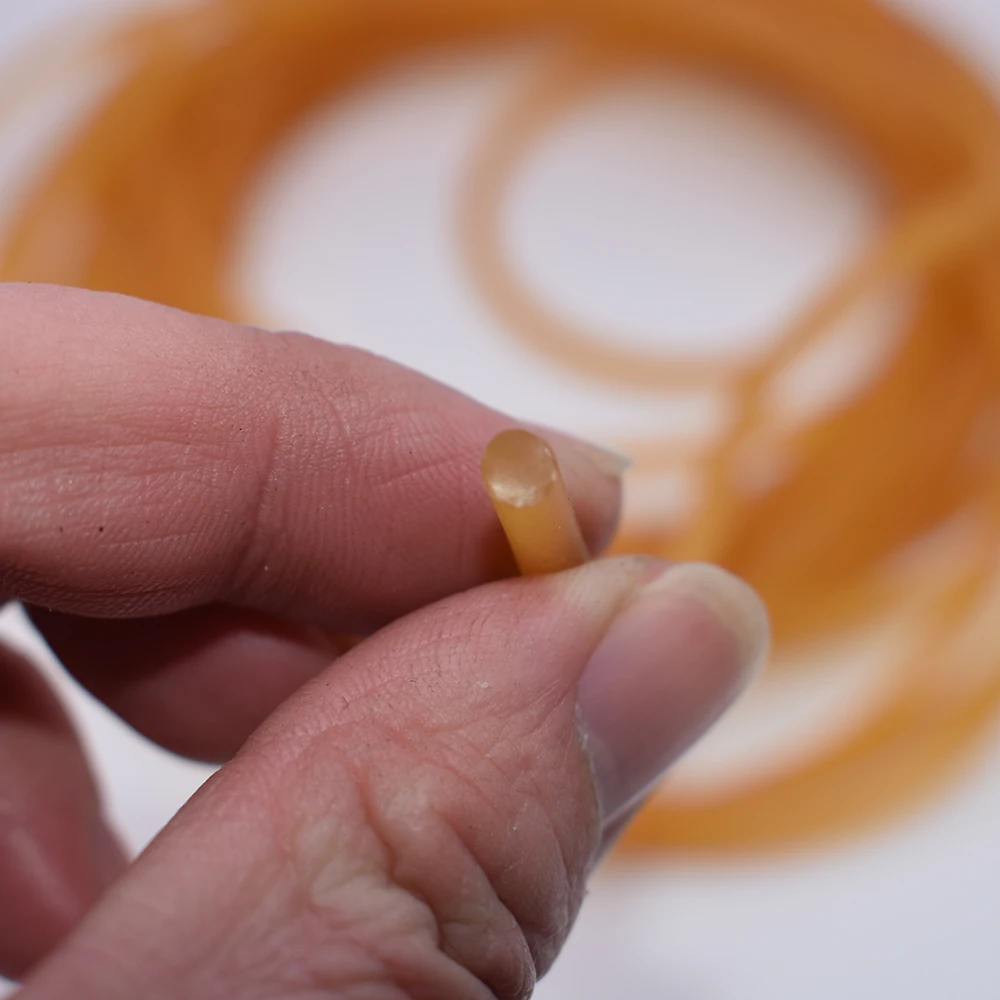 Lente de tubo de goma elástica sólida para tirachinas, látex natural, caza con eslinga, 10 m de diámetro, 6 mm - imagen 3