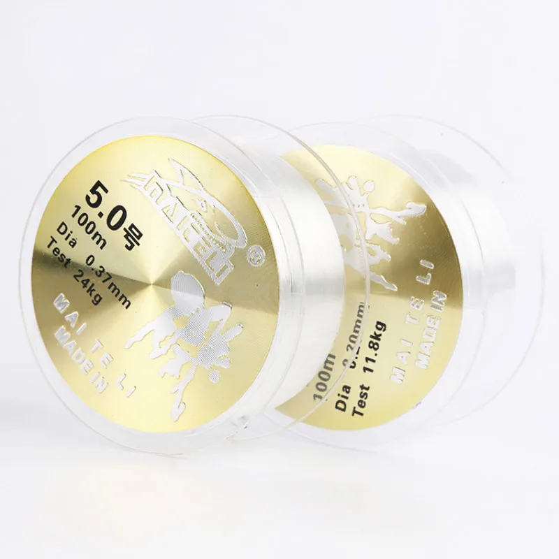 Línea de pesca de nailon de 100m, línea de pesca de Taiwán, línea de señuelo superfuerte y resistente, duradera, aparejos de pesca - imagen 3