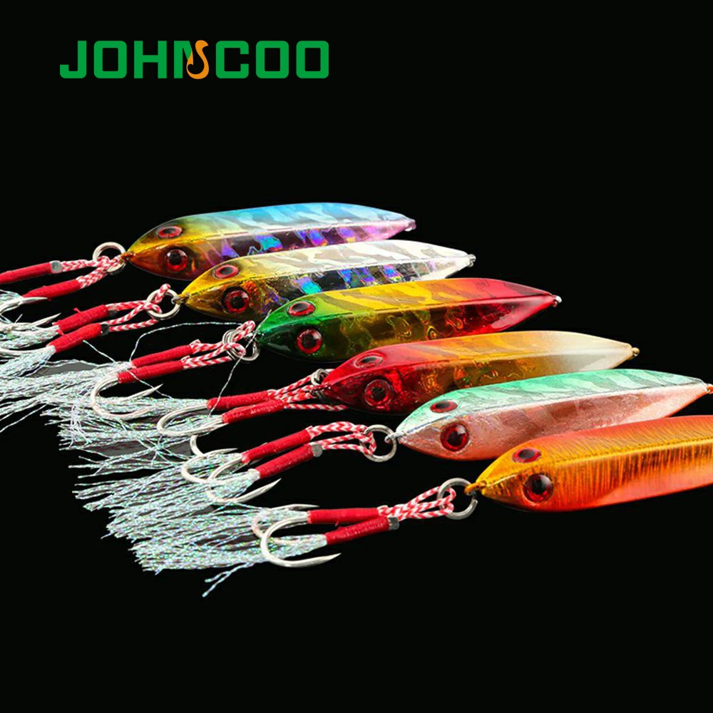 JOHNCOO-Señuelos de Pesca de Metal Jigging, 20g, 30gJig, señuelo de pesca de orilla, cebo duro Artificial, señuelo de lubina de mar - imagen 4