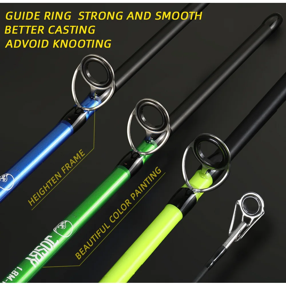 Señuelo de mano de fundición giratoria, caña de pescar ultraligera, portátil, de fibra de carbono, de camuflaje, Mini, alimentador de mar de viaje - imagen 2