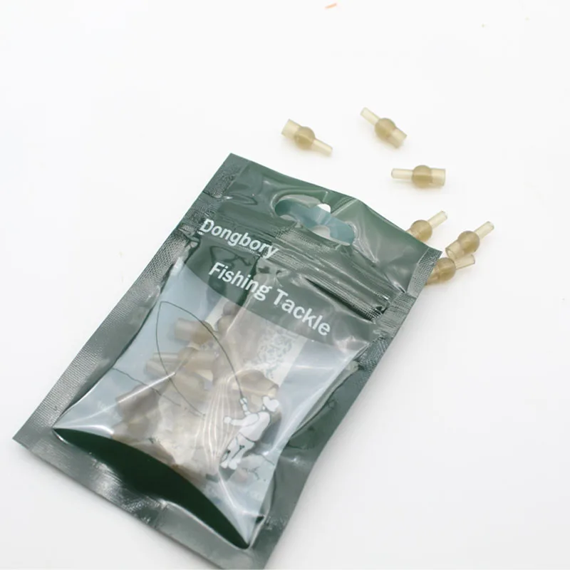 Cuentas de tulipán de goma para pesca, método alimentador, cuentas de cambio rápido para pesca de carpa, aparejo de helicóptero, antienredos, 20 Uds. - imagen 5