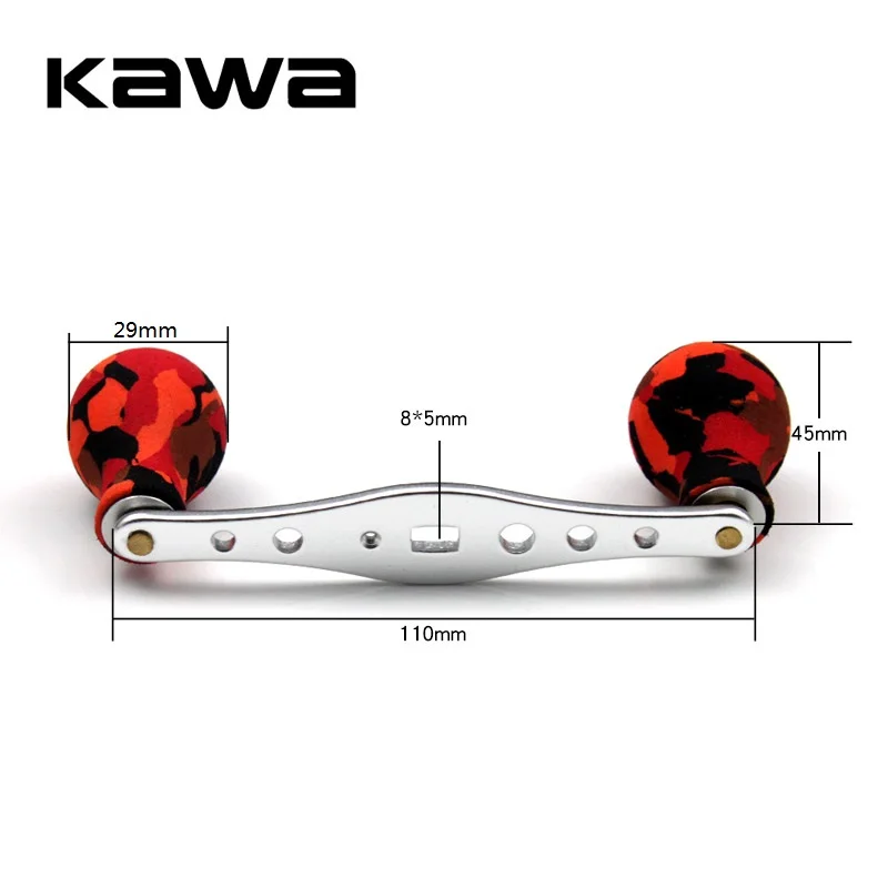 Mango de carrete de pesca para fundición de cebo, perillas EVA, 37g, 110mm de longitud. Tamaño de agujero 8x5, adecuado para carrete A y D - imagen 4