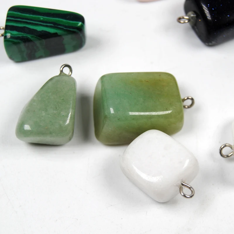 Bimoo-Mini plomo de pesca de piedra Natural, accesorios de pesca en hielo, hermoso peso de 2 ~ 6g para agua salada, 5 uds. - imagen 2