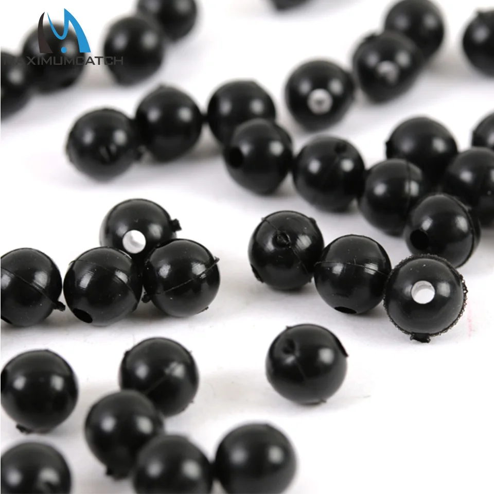 Maximumcatch-Cuentas de pesca de carpa, accesorio de pesca de carpa, redondas y negras, diámetro de 5,2mm, 25 unidades - imagen 4