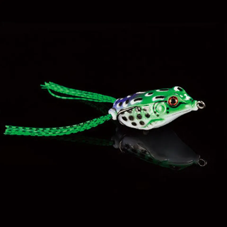 WALK FISH-señuelo de pesca de rana, anzuelos triples, Señuelos de Pesca de rana de Rayo de agua superior, pececillo Artificial, fuerte y suave manivela Artificial, 1 pieza, 5cm, 10g - imagen 5