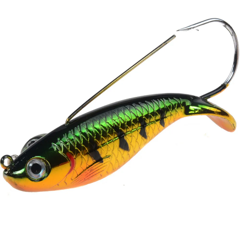 Señuelo de pesca anticésped, cebo duro Artificial Wobbler de un solo gancho, cuerpo láser, carpa, 8,5 cm, 21,2g, 5 colores disponibles, 1 ud. - imagen 2