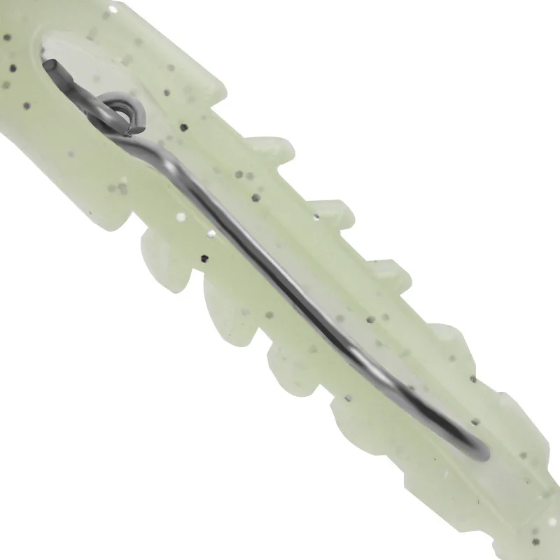 2 señuelos de repuesto para Jigging, cebo blando, Señuelos de Pesca de 8cm, 8,5g, plantilla para cabeza DIY, cola en T, aparejos de pesca con señuelo para lubina - imagen 3