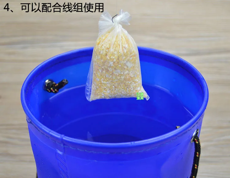 Bolsa de PVA para pesca de carpa, 30 piezas, promoción, envío gratis, 7cm x 14cm, Material de pesca de carpa para disolución de agua - imagen 5