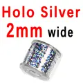 2mm holo silver