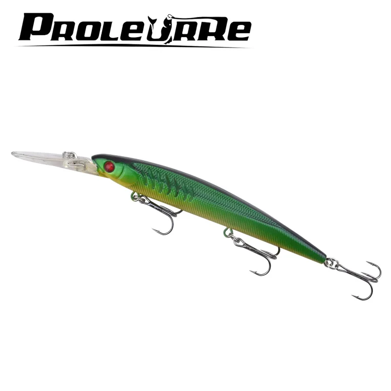 Señuelos de Pesca de pececillos que se hunden, Wobbler Artificial duro, cebos falsos Crankbait, aparejos de Pesca, 145mm, 13,8g, 1 unidad - imagen 3