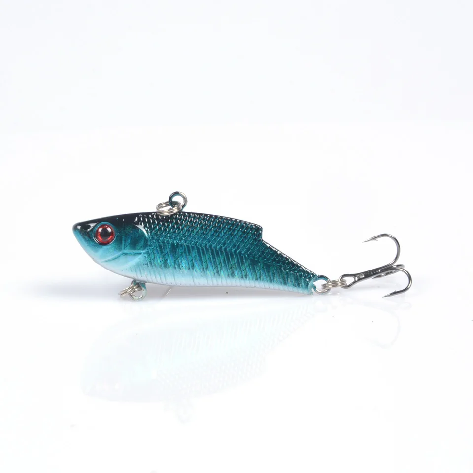 Señuelos artificiales de pesca con vibración, señuelo duro de mimbre, ganchos 6 1 Uds.