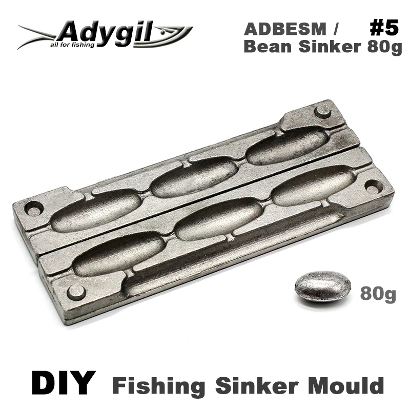 Adygil Molde plomada frijol para pesca: bricolaje - imagen 4