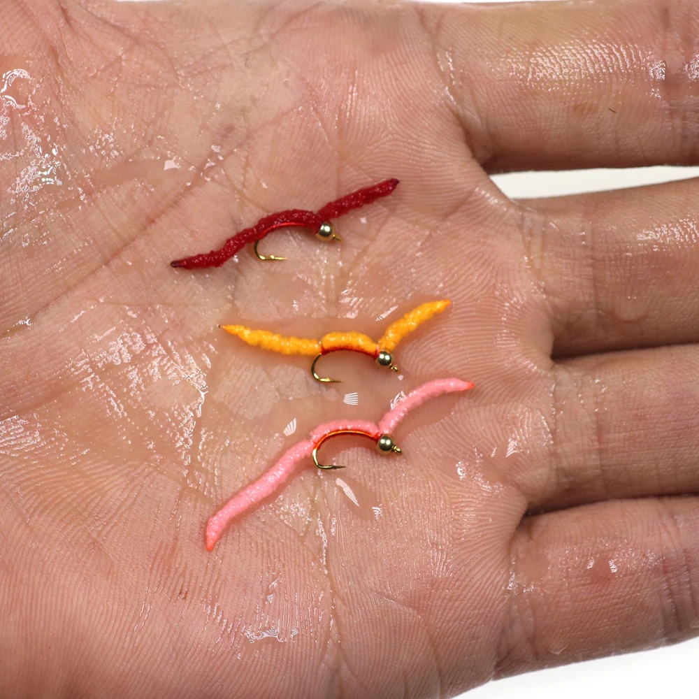 Wifreo-señuelos artificiales de gusano Sanjuan, trucha, Crappie, tamaño 16, 6 unidades - imagen 4