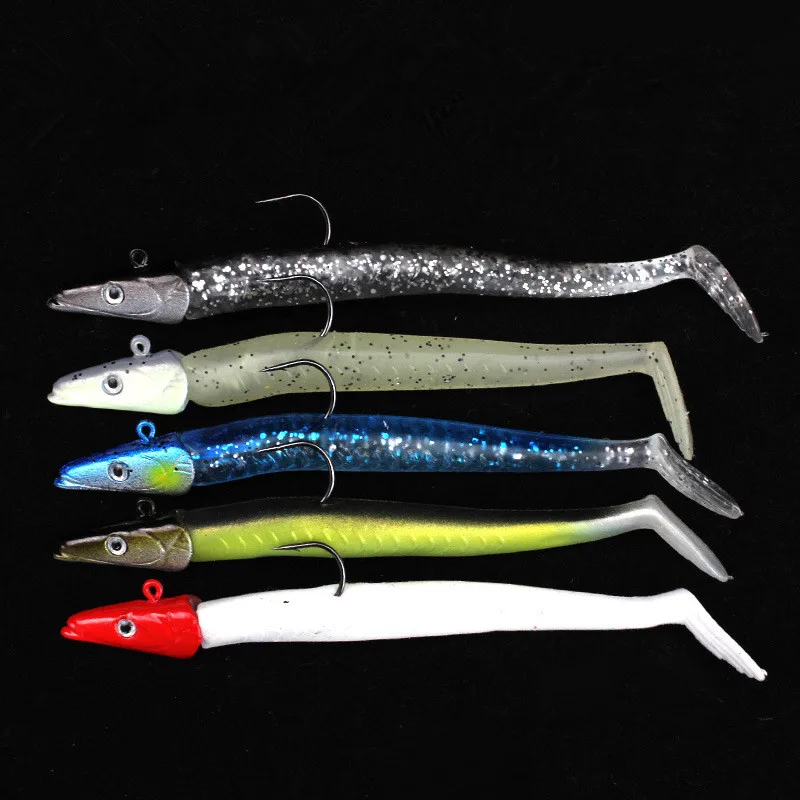 Señuelo de pesca Jig Head, cebo suave para peces, 11cm/10g, captura de agua dulce, señuelos de agua salada, súper vivo, vívido, 1 pieza en oferta - imagen 3