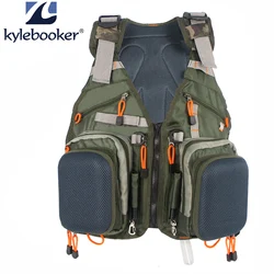 Chaleco pesca hombre ajustable con bolsillos y malla – Multifunción
