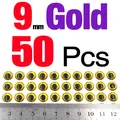 9mm Gold 50Pcs